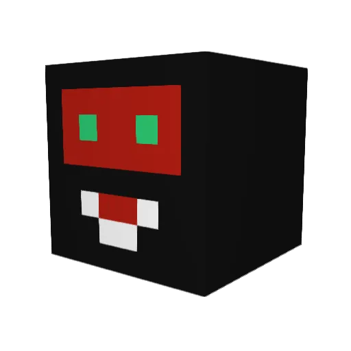 KinkzClicks Minecraft avatar head, 3D render