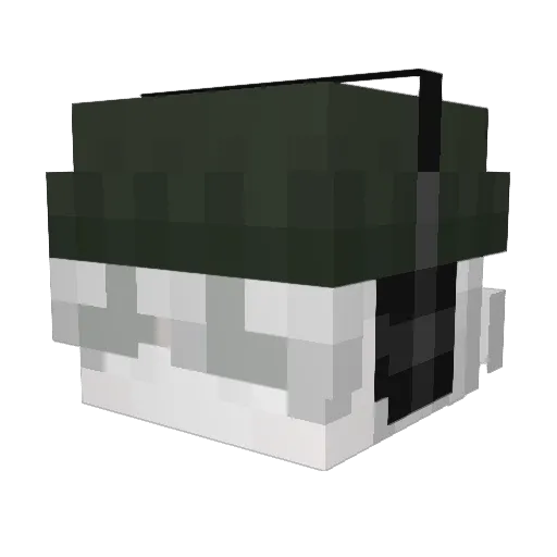 Kinlayo Minecraft avatar head, 3D render