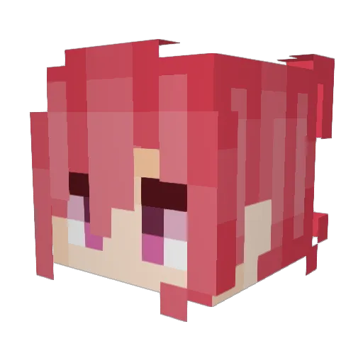 Kinloo Minecraft avatar head, 3D render