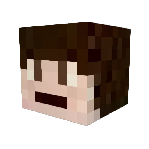 Kinnairdy Minecraft avatar head, 3D render