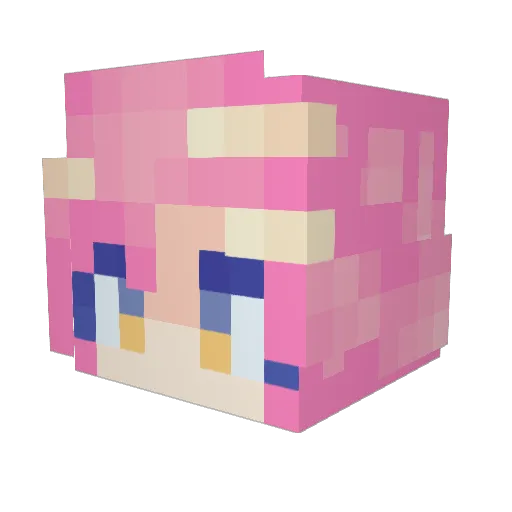 Kinne292 Minecraft avatar head, 3D render