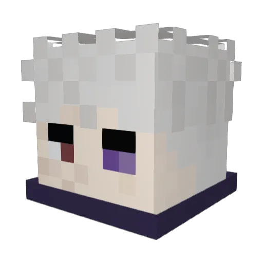 Kinnhaken Minecraft avatar head, 3D render