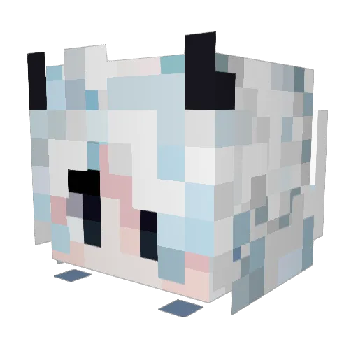 Kinnichan Minecraft avatar head, 3D render