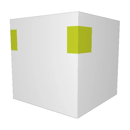 Kinnnnikun Minecraft avatar head, 3D render