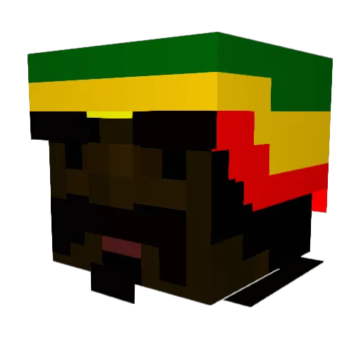 KinoJr Minecraft avatar head, 3D render