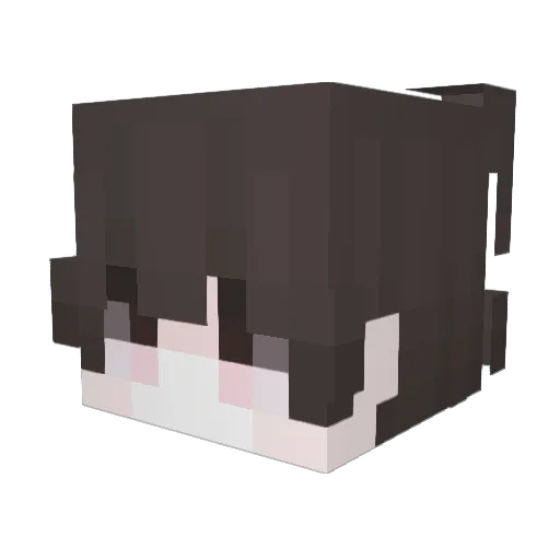 KinoSSS Minecraft avatar head, 3D render
