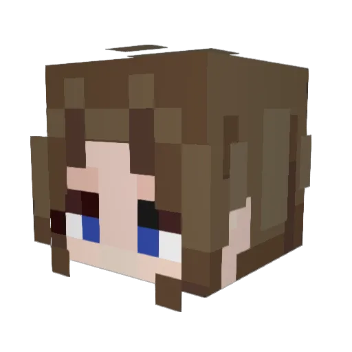 Kino_0313 Minecraft avatar head, 3D render