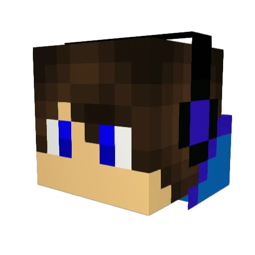Kinoko4398 Minecraft avatar head, 3D render