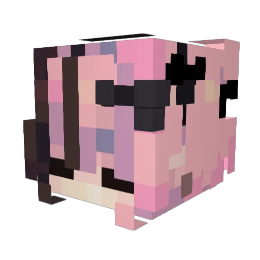 Kinoph Minecraft avatar head, 3D render