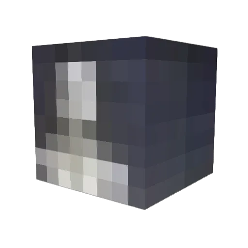 Kinotown Minecraft avatar head, 3D render