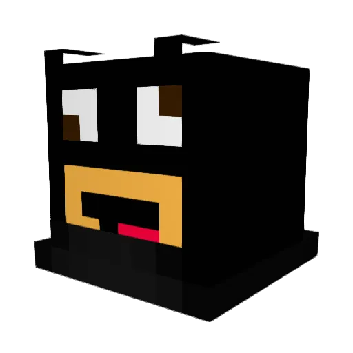 Kinowa Minecraft avatar head, 3D render