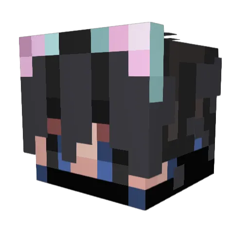 Kinox300 Minecraft avatar head, 3D render