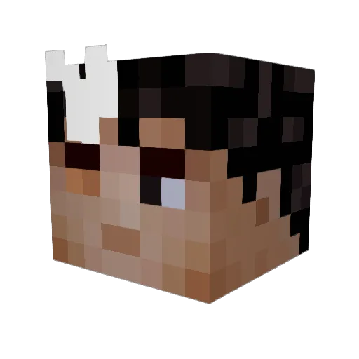 Kinoxx23 Minecraft avatar head, 3D render