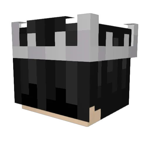 KinqMsx Minecraft avatar head, 3D render