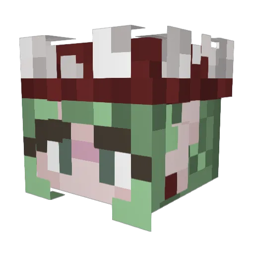 Kinsley45 Minecraft avatar head, 3D render