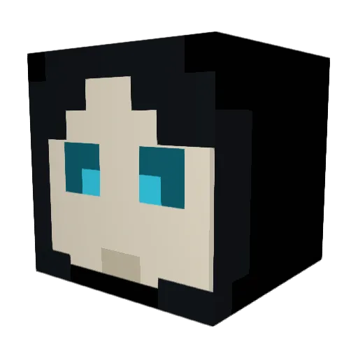 Kinsta Minecraft avatar head, 3D render
