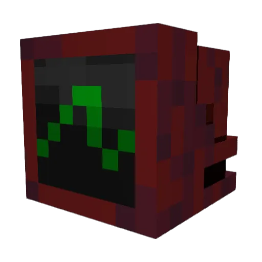 Kint_wind Minecraft avatar head, 3D render