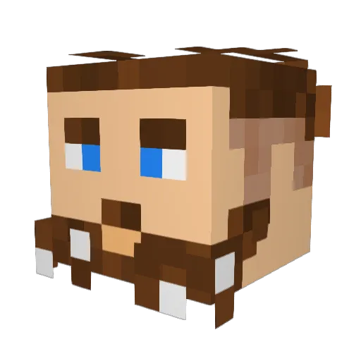 KintanaECLB Minecraft avatar head, 3D render