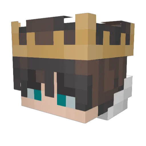 Kintinue Minecraft avatar head, 3D render