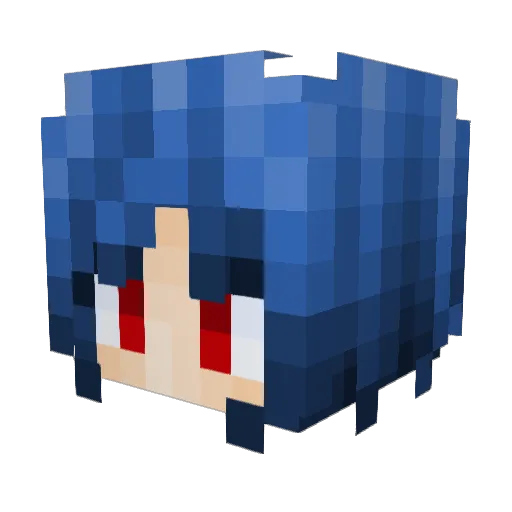 Kinuzo Minecraft avatar head, 3D render