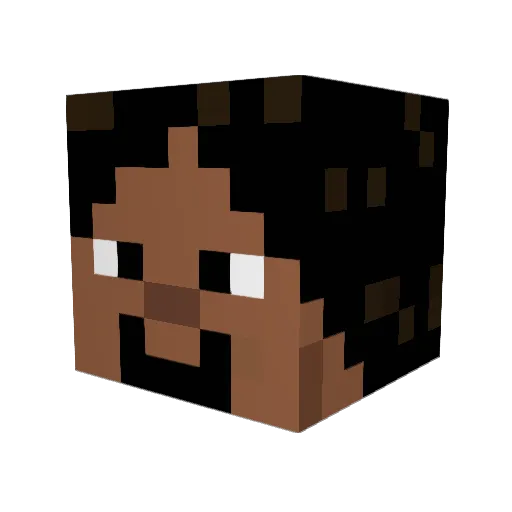 Kinvara Minecraft avatar head, 3D render