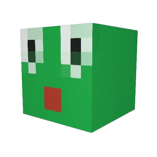Kinyoshi_Shinto Minecraft avatar head, 3D render