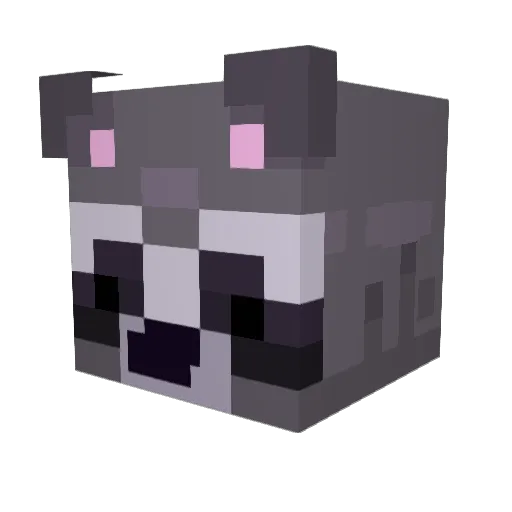 Kinypidzo Minecraft avatar head, 3D render