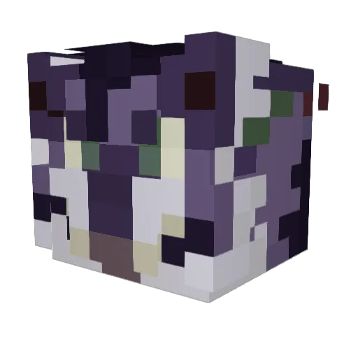 KinzaSharkyeen Minecraft avatar head, 3D render