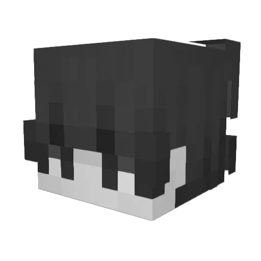 Kinzle Minecraft avatar head, 3D render