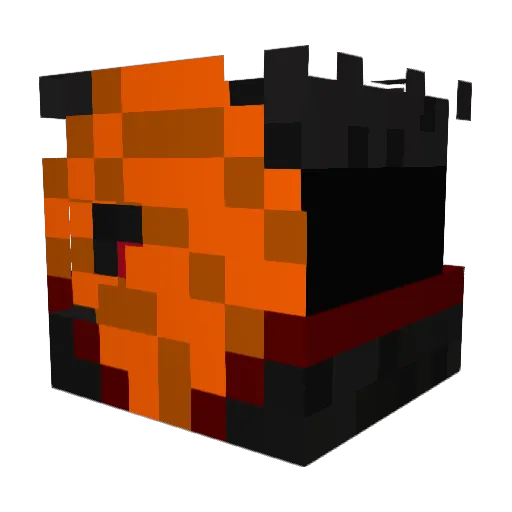 Kiochet Minecraft avatar head, 3D render