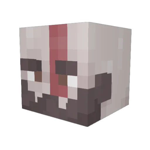 Kiosskill Minecraft avatar head, 3D render