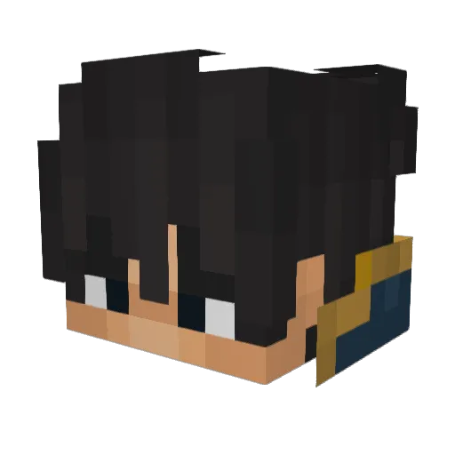 Kiosym Minecraft avatar head, 3D render