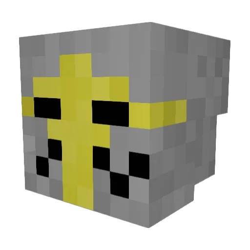 Kiotor Minecraft avatar head, 3D render