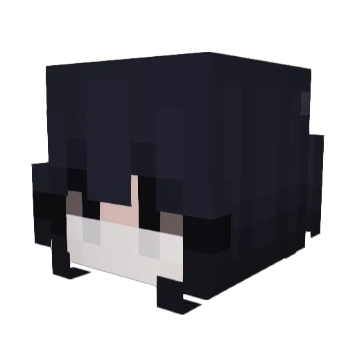 Kiotta Minecraft avatar head, 3D render