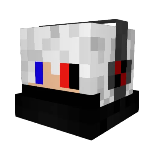 KiozYtb Minecraft avatar head, 3D render