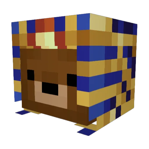 KipJunior Minecraft avatar head, 3D render