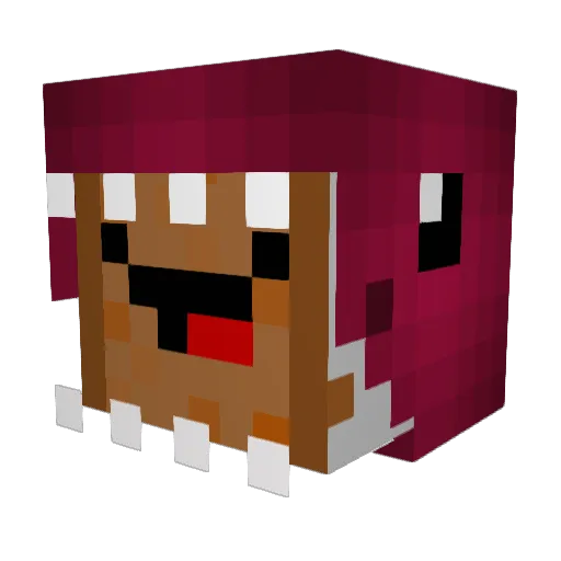 Kiperino Minecraft avatar head, 3D render