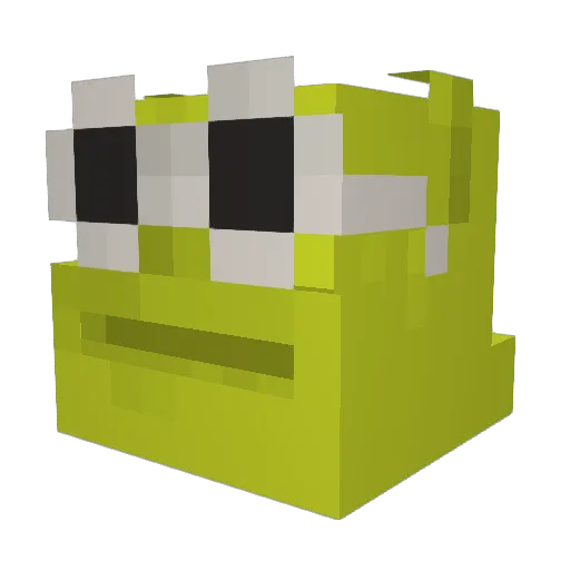 KipfiletMetKaas Minecraft avatar head, 3D render