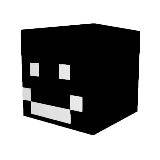 Kipfinger Minecraft avatar head, 3D render