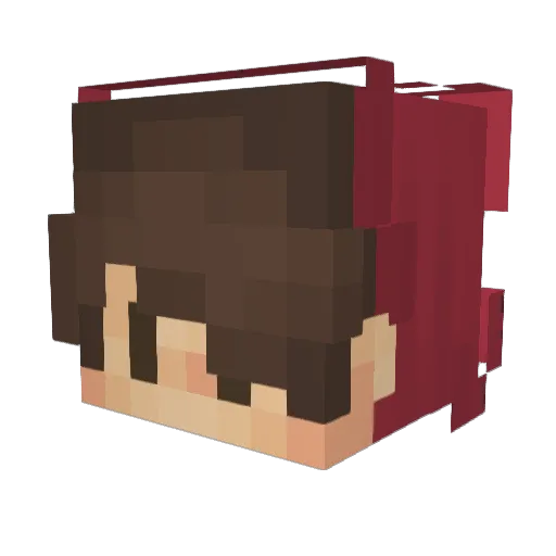Kiphlo Minecraft avatar head, 3D render