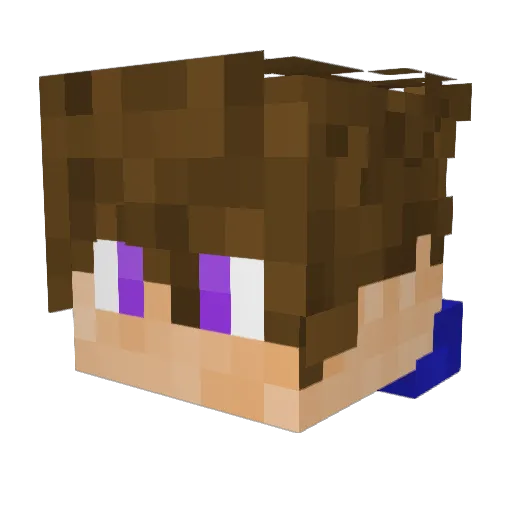 Kipo_Coogle Minecraft avatar head, 3D render