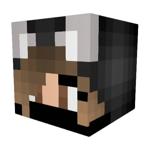 KippD Minecraft avatar head, 3D render