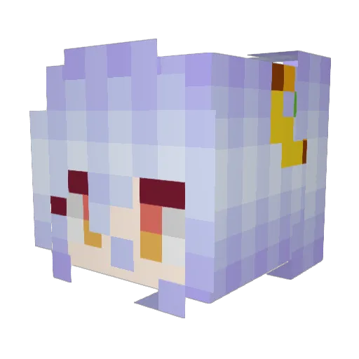 Kippeikun0 Minecraft avatar head, 3D render