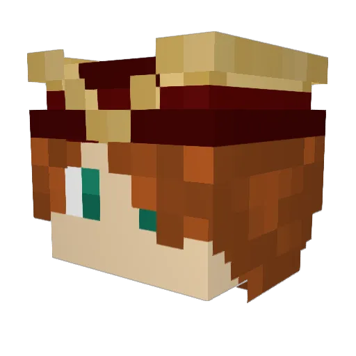 KippenGehakt Minecraft avatar head, 3D render