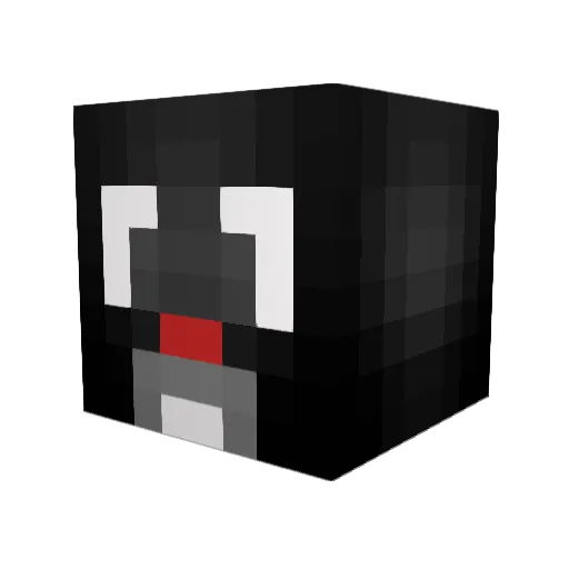 Kippenteam Minecraft avatar head, 3D render