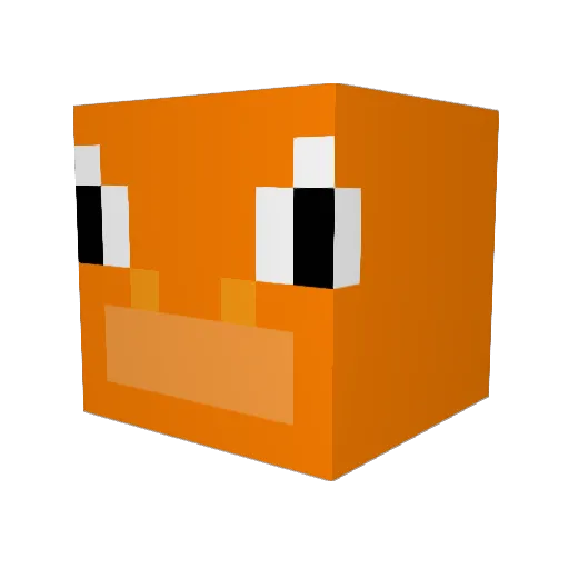 KipperGames Minecraft avatar head, 3D render