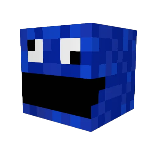 Kipperfiend Minecraft avatar head, 3D render