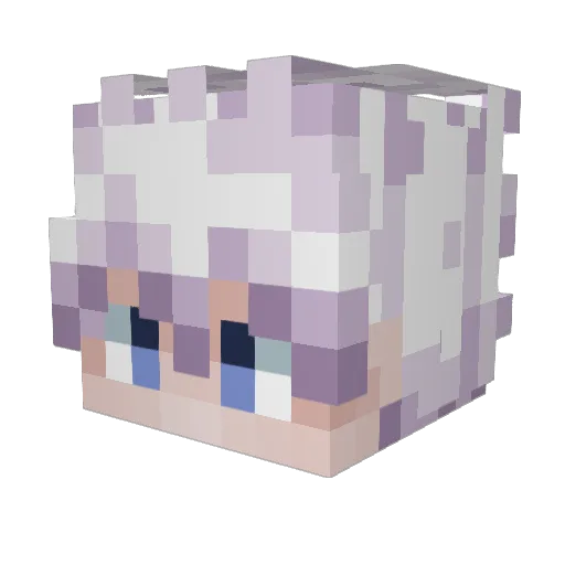 Kippits Minecraft avatar head, 3D render