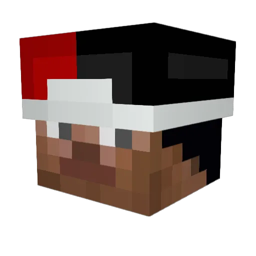 Kipraloxx Minecraft avatar head, 3D render