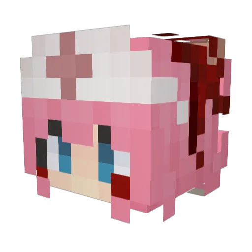 KipryGame Minecraft avatar head, 3D render